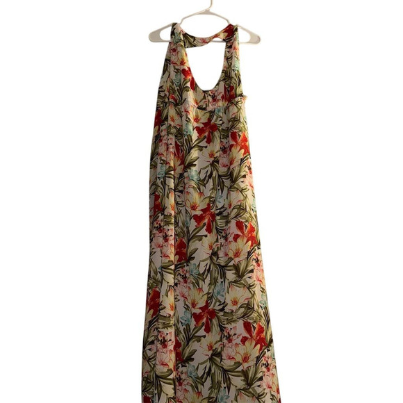 Lane Bryant Women's Floral Sleeveless Maxi Swimsuit Cover Size 14 Multicolor - Picture 2 of 8